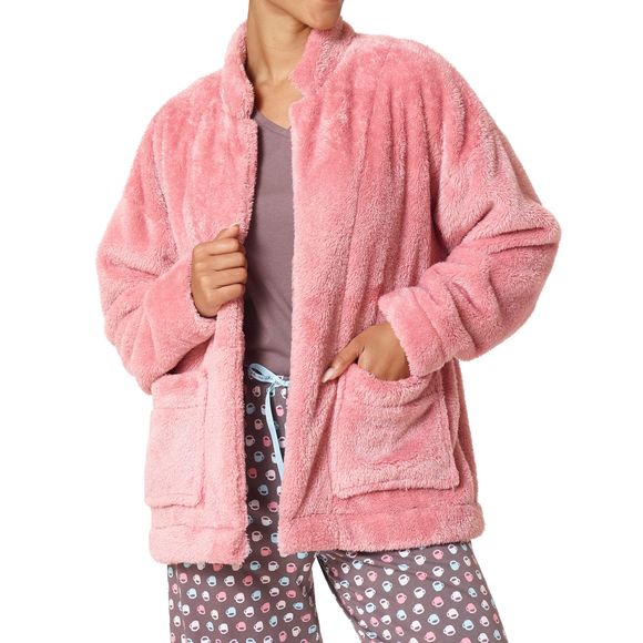 HUE Other - Hue Women's Notch Collar Plush Home Jacket